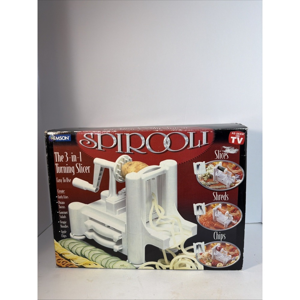 Emson Spirooli Mandoline Slicer Shredder Chipper Spiralizer for Veggie Pasta
